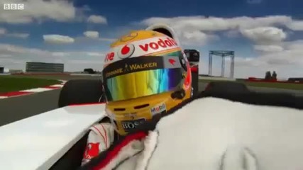 Lewis Hamilton drives Ayrton Senna's Mclaren on Bbc Top Gear