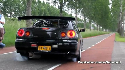 Super Nissan Skyline burnout (hd)