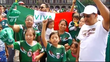Луда мексиканска радост след равенството с Бразилия