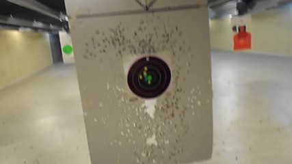 College girl shooting the new Mp 9mm shield for the first time