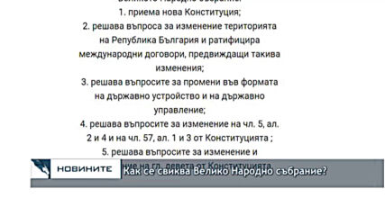 Как се свиква Велико Народно събрание?