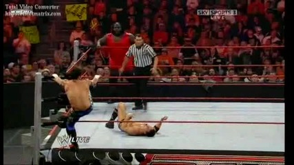 Wwe Raw.12.21.09. Kofi Kingston, Evan Bourne and Mark Henry vs Legacy and Orton 