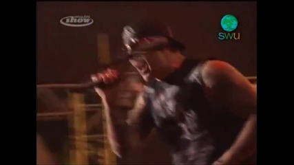 Matt Shadows takes off his shirt and the crowd explodes