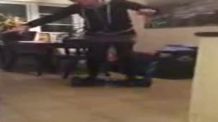 hoverboard fail lol ft my sister