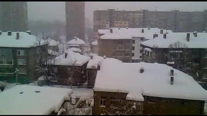 Зимата от прозореца ми ;d Видин 13.02.2012