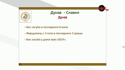 Преди Дунав - Славия