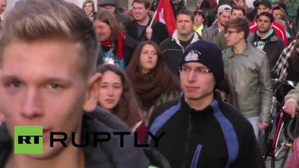 Germany: Antifa scuffle with police at PEGIDA demo