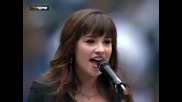 Това се казва велик глас !! Деми Ловато (16) пее National Anthem * live *