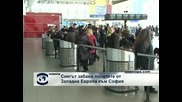 На летище "София" е спокойно, има проблеми с полетите от и за Западна Европа (видео)