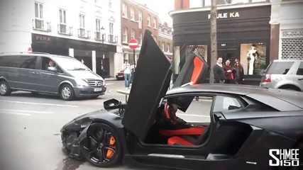 Ламборджини Aventador срещу Мазда!!!!!!