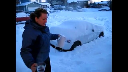 вода замръзва по време на полет 