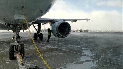 Стартиране на Airbus A320 на -28 градуса