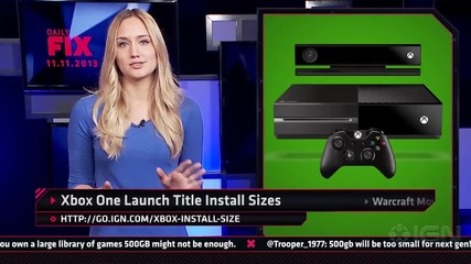 Ign Daily Fix - 11.11.2013 - Xbox One Game Install Sizes Revealed