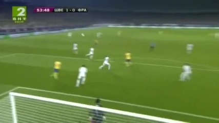 Евро 2012 - Швеция 2:0 Франция - Шведите оскубаха "петела" за престиж, супергол на Ибра !