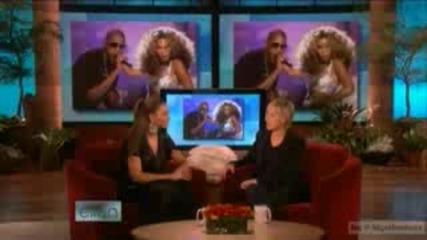Най - Голямата Сладурана!!!!-Beyonce On Ellen Part 1