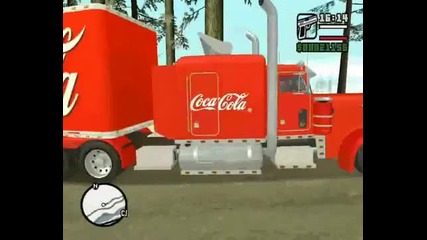 Gta San Andreas - легендарния камион на Дядо Коледа "coca Cola"