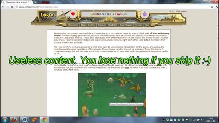 Видео как да започнем играта в Lordswm
