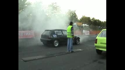 Honda Civic 1.6 Killer - Bee Turbo Vs. Opel Corsa Drag Race