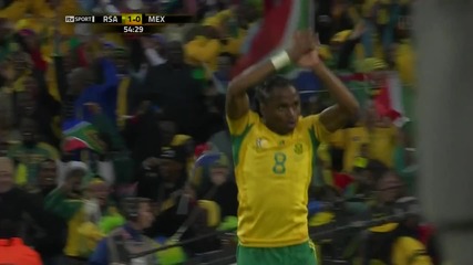 Южна Африка 1 - 1 Мексико Чабалала Прекрасен Гол World Cup 2010 ™ Високо Качество