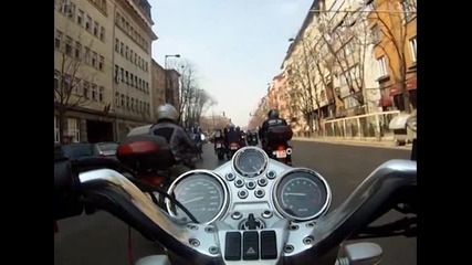 Откриване мото сезон 2012 София - шествие Александър Невски - Бояна 1 част