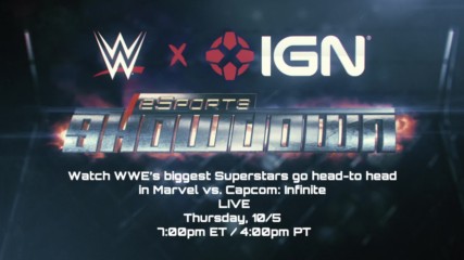 WWE and eSports collide in New York City on Oct. 5