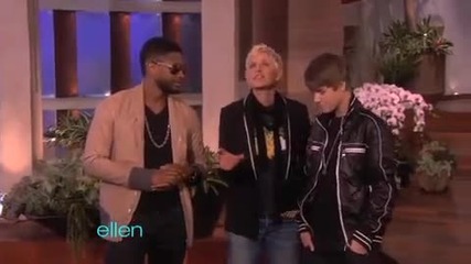 usher surprises justin bieber -- and the entire audience_