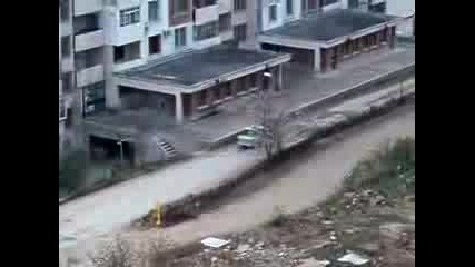 Trabant Car Veliko Turnovo Bulgaria From above 