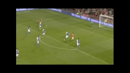 Великолепен гол на Бербатов - Манчестър Юнайтед - Блекбърн 2:0 (31.10.2009) 