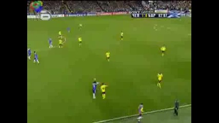 Полуфинал Шампионска лига 2009: Челси 1 - 1 Барселона (2 полувреме 1 част) 