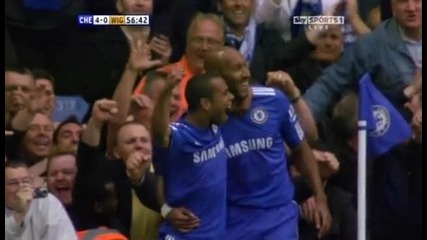 Chelsea 4 - 0 Wigan (anelka Goal) 