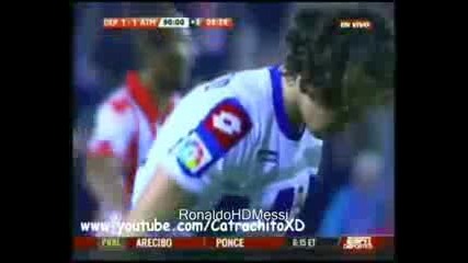 Deportivo 2 - 1 Atletico Madrid (la Liga 21.11.09) 