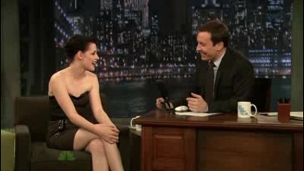 (18.11.09) Kristen Stewart on Late night with Jimmy Fallon (part 1) 