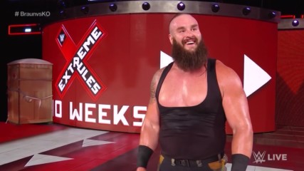 Braun Strowman flips over a portable toilet holding Kevin Owens inside: Wal3ooha, 5 July, 2018