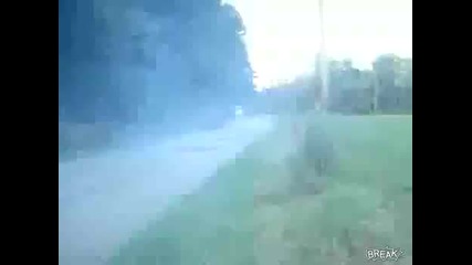Dodge Srt 10 Burnout завършва зле