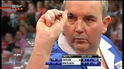 Phil Taylor vs Simon Whitlock - 2010 Pdc World Darts final (hq)