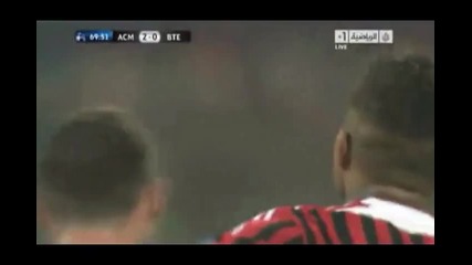 Боатенг изкърти гредата за 2:0 срещу Бате Борисов 19.10.11