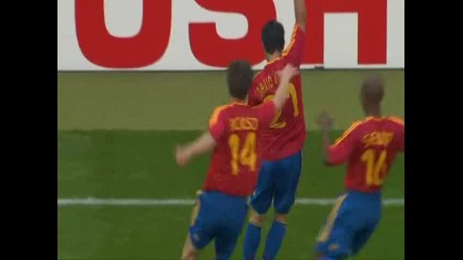 David Villa goal from free kick !
