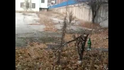 Пиратка ( бидон ) в стъклено шише