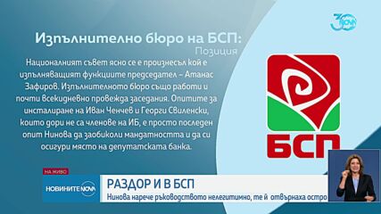 ИБ на БСП: Партията не е бащиния, че да бъде прехвърляна през пълномощно