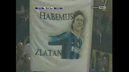 Inter - Siena 3:0 Ibrahimovic Goal