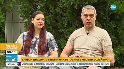 Ексклузивно пред NOVA: Евгени и Симона Иванови - баща и дъщеря, стъпили на световния връх във волейбола