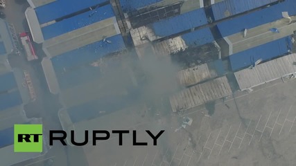 Ukraine: Drone captures extent of shelling damage in Donetsk