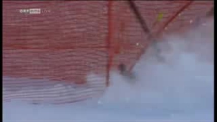 Падане със 120км/ч във ски пускане в Китцбюел ( Австрия) 