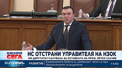 НС отстрани управителя на НЗОК проф. Петко Салчев
