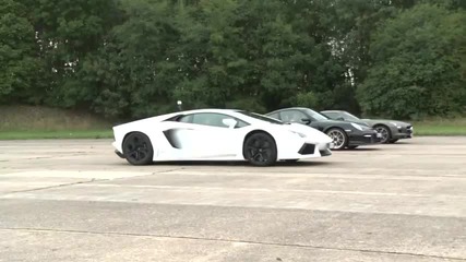 Lamborghini Aventador vs 911 Gt2 Rs vs Mercedes Sls