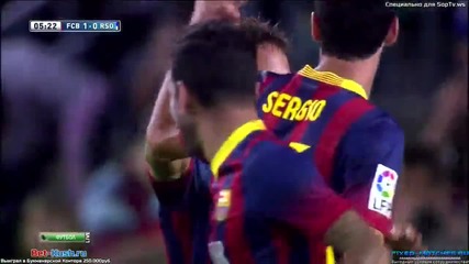 Барселона - Реал Сосиедад 1:0, Неймар (5)