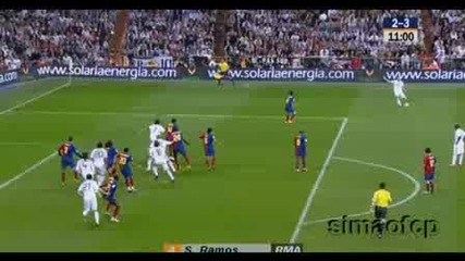 Реал Maдрид 2 : 3 Барселона гол на Рамос