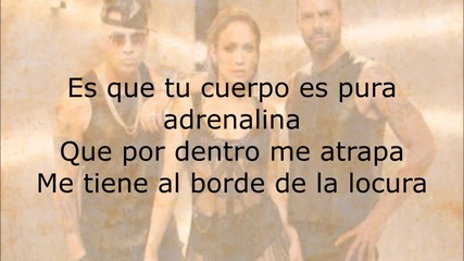 Wisin - Adrenalina ft. Jennifer Lopez, Ricky Martin (lyric)