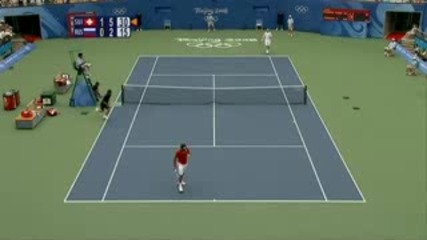 Олимпийски Тенис Турнир : Федерер - Турсунов 