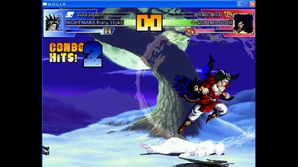 Nightmare Broly Ssj4 and God Orochi vs Goku Ssj10 and Amane Misa 